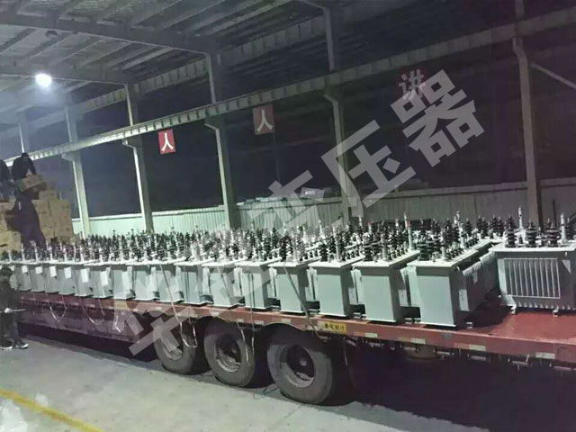 儋州非晶合金变压器发货现场